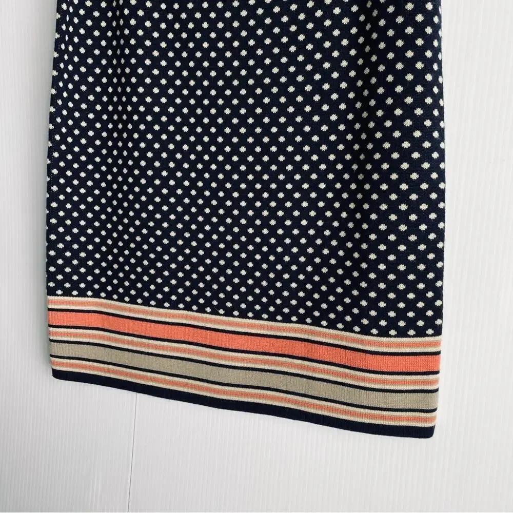 Anthropologie Sparrow Merino Wool Blend Skirt Size Medium polka dot
